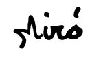 Joan Miró aláírása