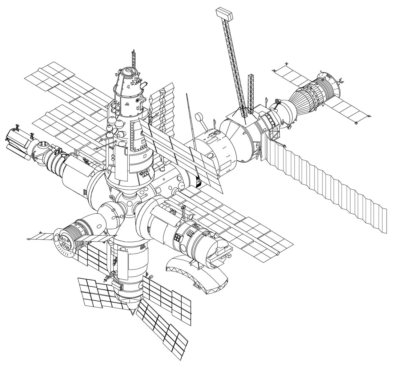 Космическая станция схема