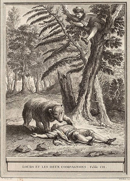 Fichier:Moitte-Oudry-La Fontaine-L'ours et les deux compagnons.jpg