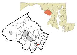 Location of Forest Glen, Maryland