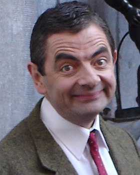 Rowan Atkinson Mr. Bean jelmezében.