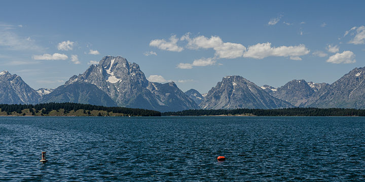 Mt. Moran and Bivouac Peak, Teton Range