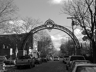 Wooster Square Neighborhood of New Haven in Connecticut, United States