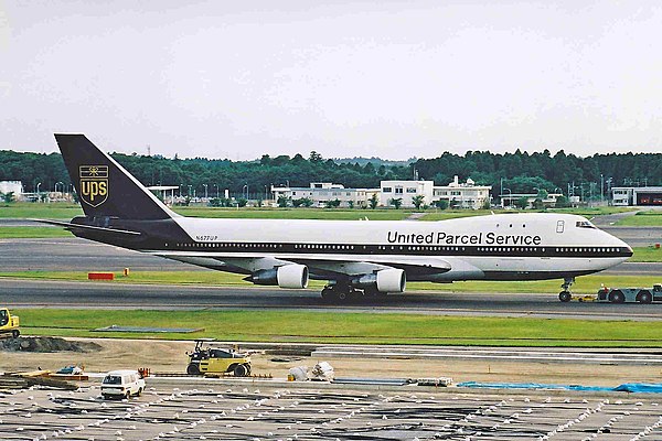 A Boeing 747-100F in Tokyo Narita
