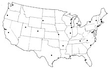 Map showing locations of 28 NURP projects NURP project map.jpg