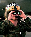 Binoculars (night vision goggles on flight helmet)