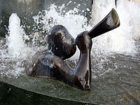 Neptunusfontein (detail) (1991), Bremen