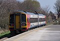 2013-04-20 13:40 East Midlands Trains 158799 passes Netherfield railway station.