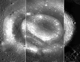 Комбинация снимков зонда Lunar Reconnaissance Orbiter.