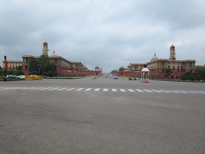 File:North and south blocks new delhi.jpg