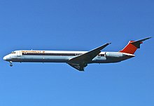 Eine McDonnell Douglas DC-9-82 (MD-82), baugleich mit der 1987 verunglückten