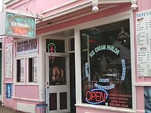 Entry to an ice cream parlor in the United States Notz Ice Cream Parlor.jpg