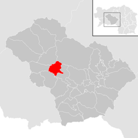 Poloha obce Oberkurzheim v okrese Amstetten (klikacia mapa)