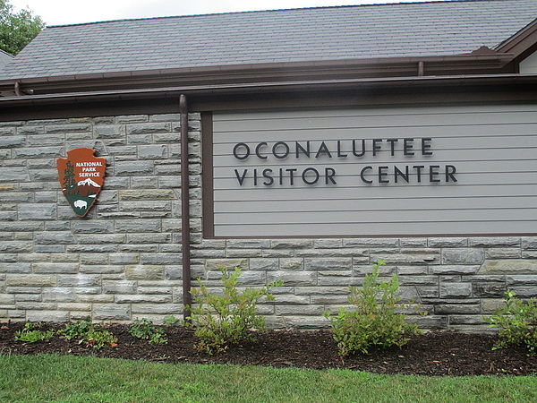 Oconaluftee Visitor Center near the eastern entrance to the park