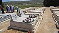 Grave of grandmother and grandaughter killed together in a suicide terrorist explosion.