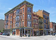 Re-developed buildings in the Gateway Quarter at 12th and Vine Streets Over-the-Rhine-12th-and-Vine.jpg