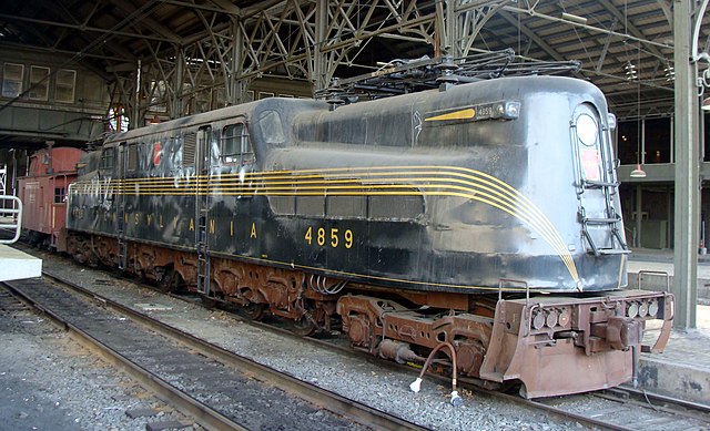 PRR 4859, in the Tranportation Center in Harrisburg, Pennsylvania, in 2008