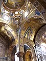 Palermo, piazza Bellini, alcuni dei mosaici nella Chiesa della Martorana, o Santa Maria dell'Ammiragliato