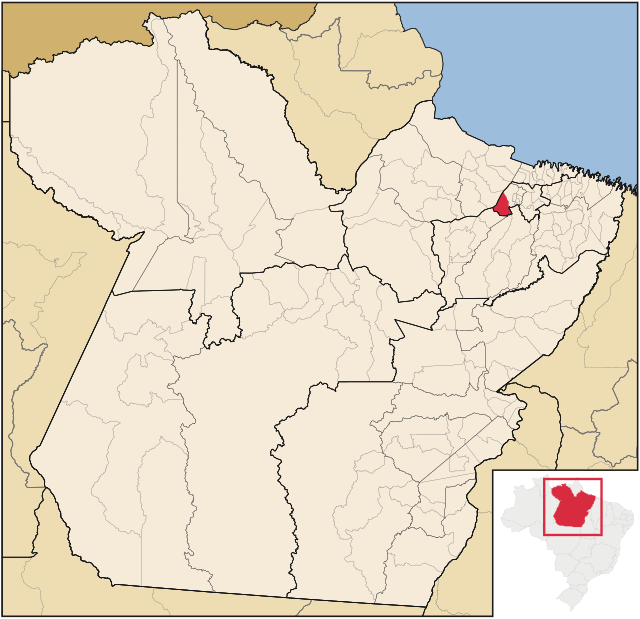 Localização de Barcarena no Pará