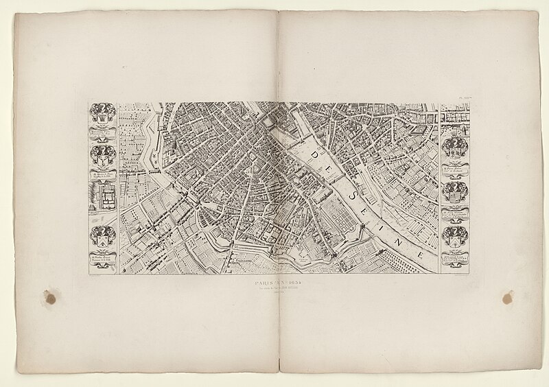 File:Paris en 1654 - Fac-similé du plan de Jean Boisseau 2 - Paris Musées.jpg