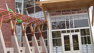 Entrance to the Payne Family Native American Center PayneFamilyNAC.JPG