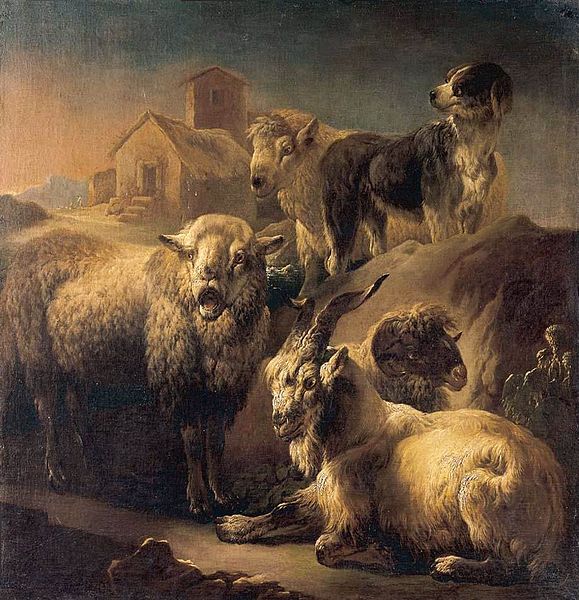 File:Philipp Peter Roos - A Goat, Sheep and a Dog Resting in a Landscape - WGA20037.jpg