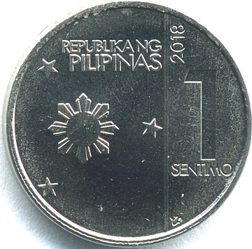 Philippine one-centavo coin