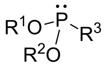 General ester of phosphonous acid Phosphonite.svg