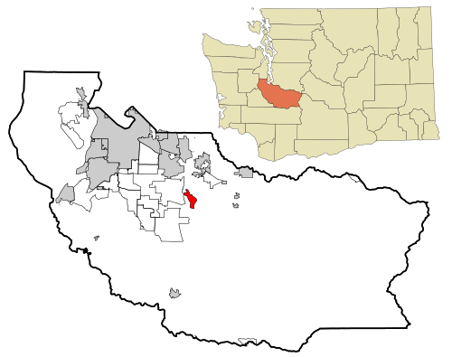 Location of Orting, Washington