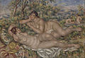 『浴女たち』1918-19年頃。油彩、キャンバス、110 × 160 cm。オルセー美術館[218]。