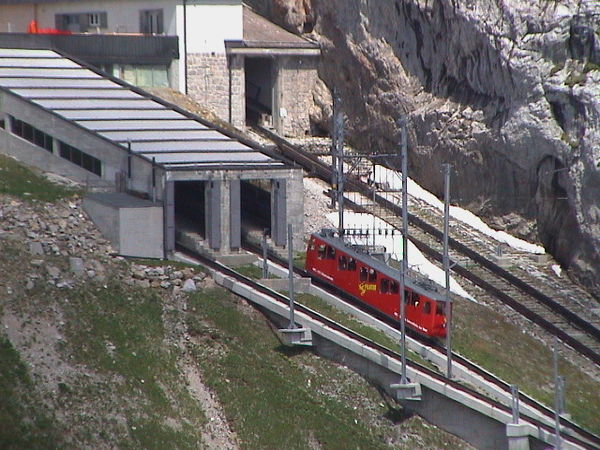 Pilatusbahn, the world's steepest rack railway