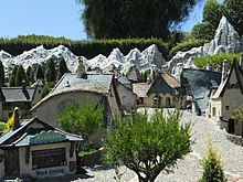 Pinocchio's village, Disneyland, inspired by Gustaf Tenggren paintings
