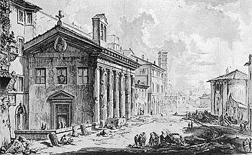 Santa Maria Egiziaca. Gravyr av Giovanni Battista Piranesi.