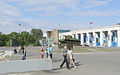 Monument to defenders of Stalingrad Tractor Factory in Volgograd, Russia