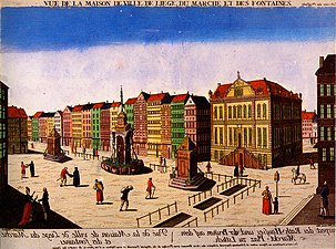 Place du marché en 1738