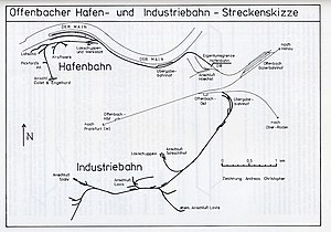 Section of the Offenbach industrial railway