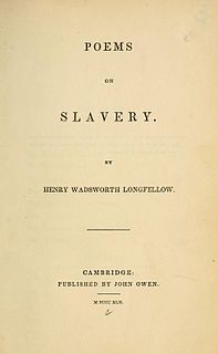 <i>Poems on Slavery</i> Collection of poems