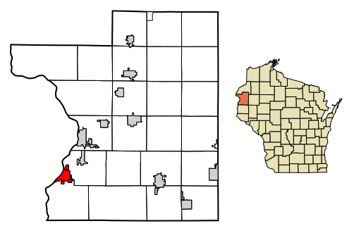 File:Polk County Wisconsin Incorporated and Unincorporated areas Osceola Highlighted.svg