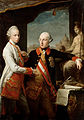 Deutsch: Kaiser Joseph II. (rechts) und Großherzog Leopold, der spätere Kaiser. English: Emperor Joseph II (right) and his younger brother Grand Duke Leopold of Tuscany (left), who would later become Holy Roman Emperor as Leopold II.