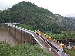 Ponmudi Dam in summer