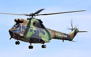 The Aérospatiale SA 330 Puma is a four-bladed