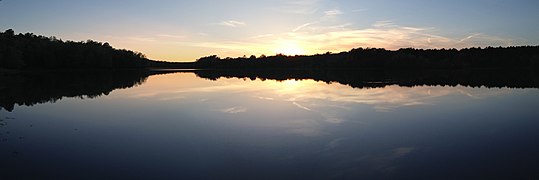 Sunset at Puskus Lake, Mississippi
