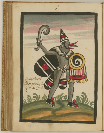 Quetzalcoatl as depicted in the post-Conquest Tovar Codex