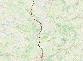 Spoorlijn Le Mans - Mézidon op de kaart
