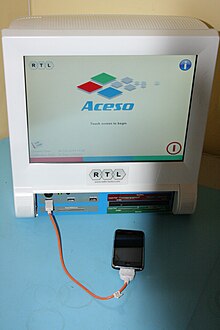 RTL Aceso, a mobile device acquisition unit RTL Aceso with iPhone attached.jpg