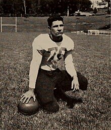 Ray Mathews was drafted 81st overall by the Pittsburgh Steelers in the 1951 NFL Draft. Ray Mathews (Taps 1949).JPG