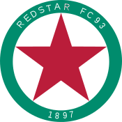 Red Star Football Club 93 logo from 2001-2010. Red Star 1897.svg