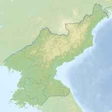 Reliefkarte: Nordkorea