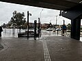 The forecourt facing towards Spring Street, July 2024