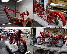 A BMW R60/2 motorcycle undergoing a frame-up Concours restoration Restore600.jpg